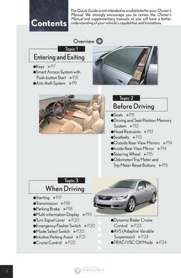 2008 lexus gs 350 owners manual