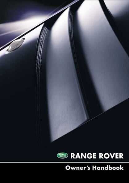 2008 range rover sport owners manual