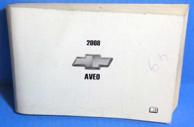 2008 chevrolet aveo owners manual