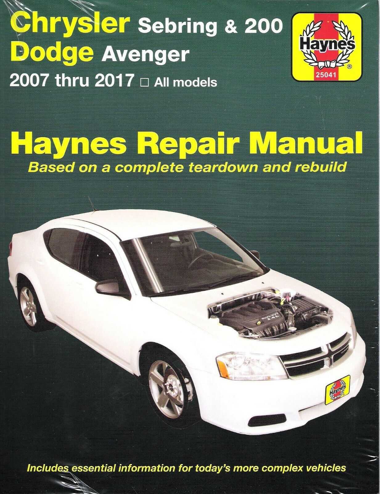 2008 chrysler sebring convertible owners manual