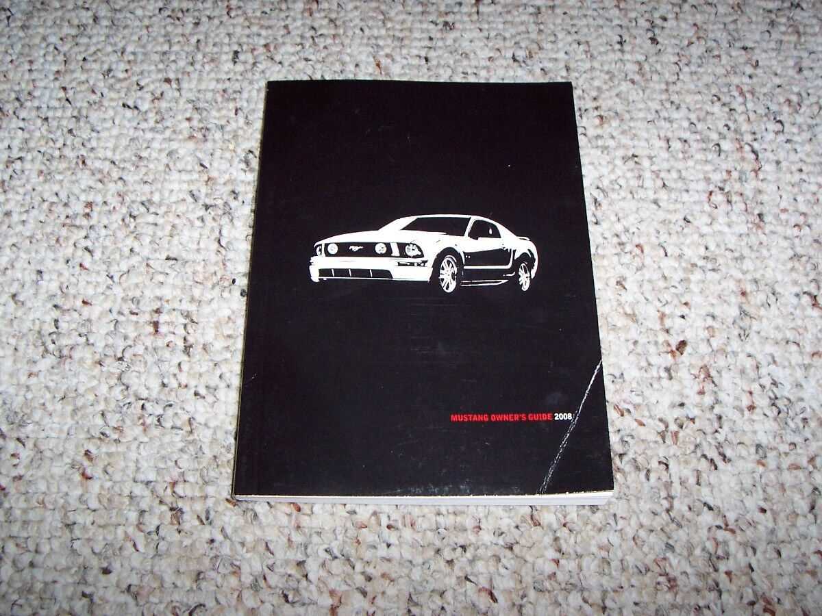 2008 ford mustang owners manual