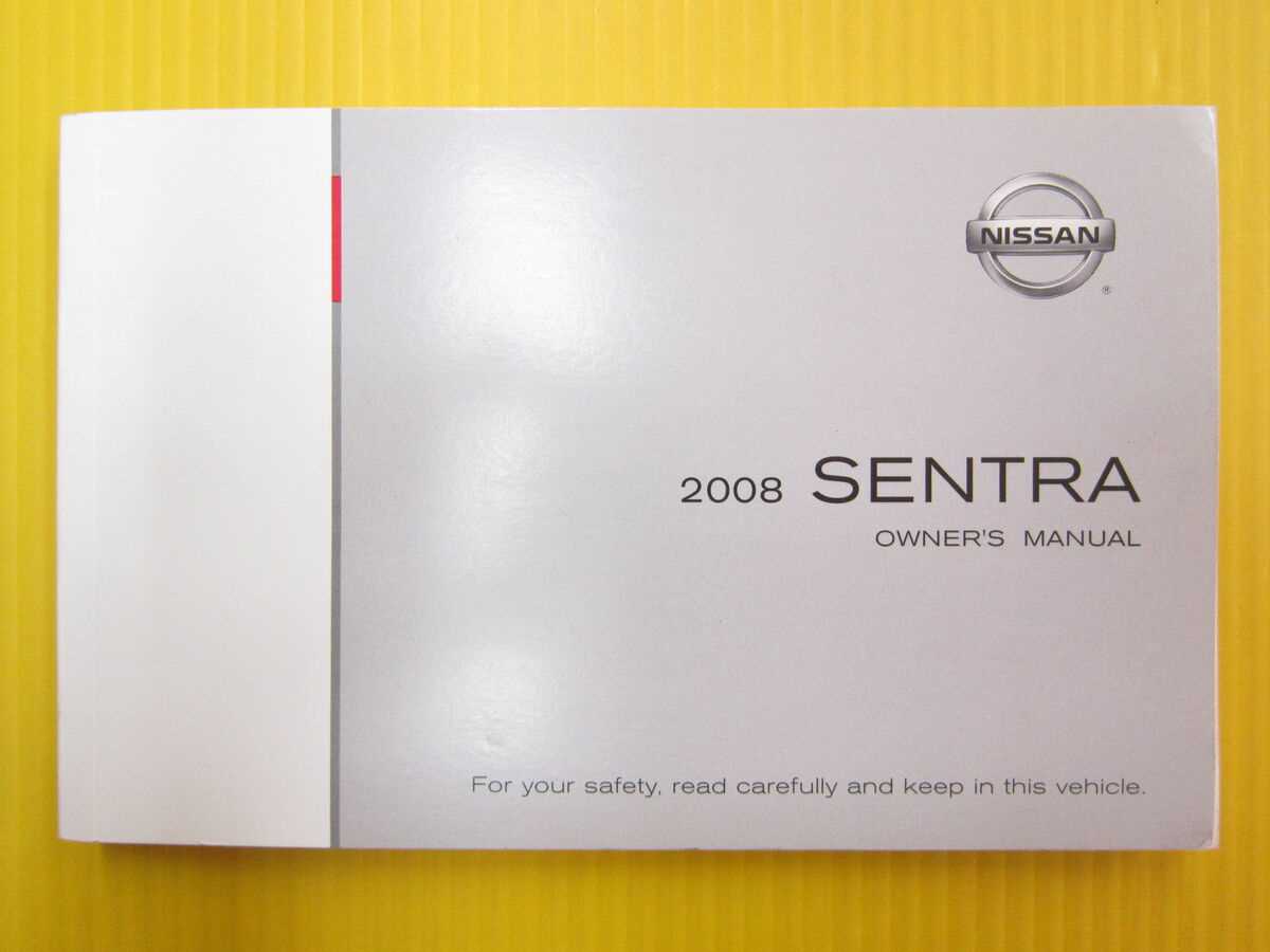 2008 nissan sentra owners manual