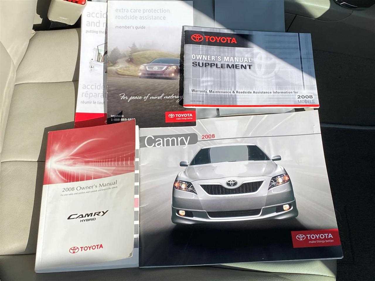 2008 toyota camry hybrid owners manual