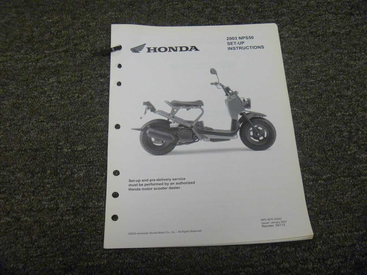 2009 honda ruckus owners manual