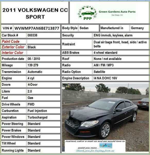 2009 volkswagen cc owners manual