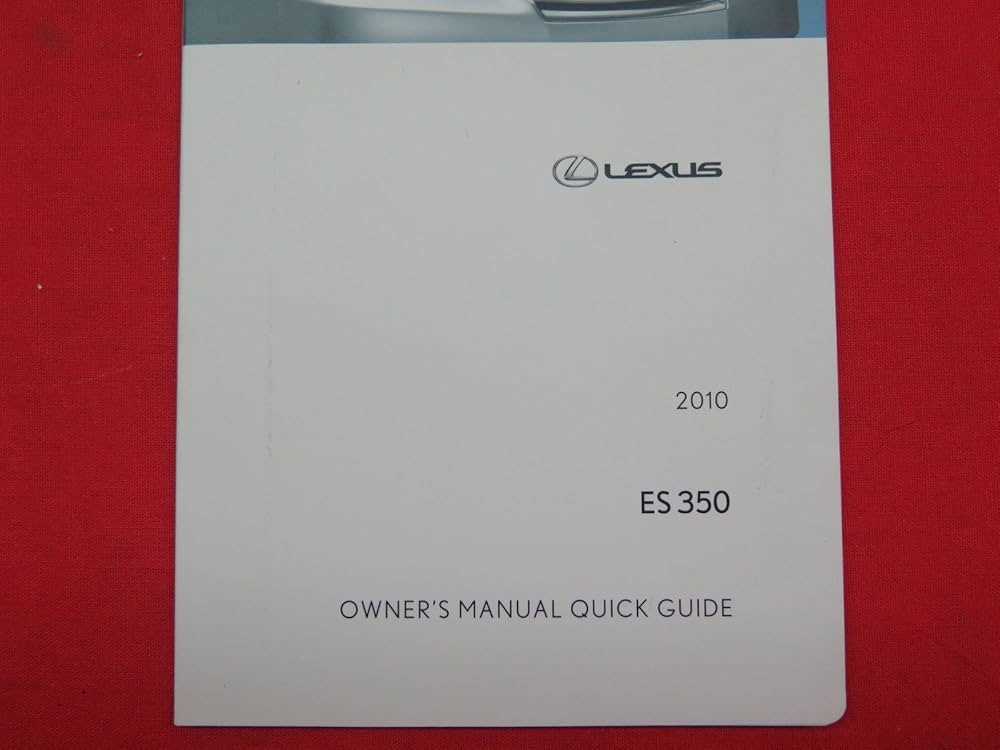 2010 lexus is 350 owners manual