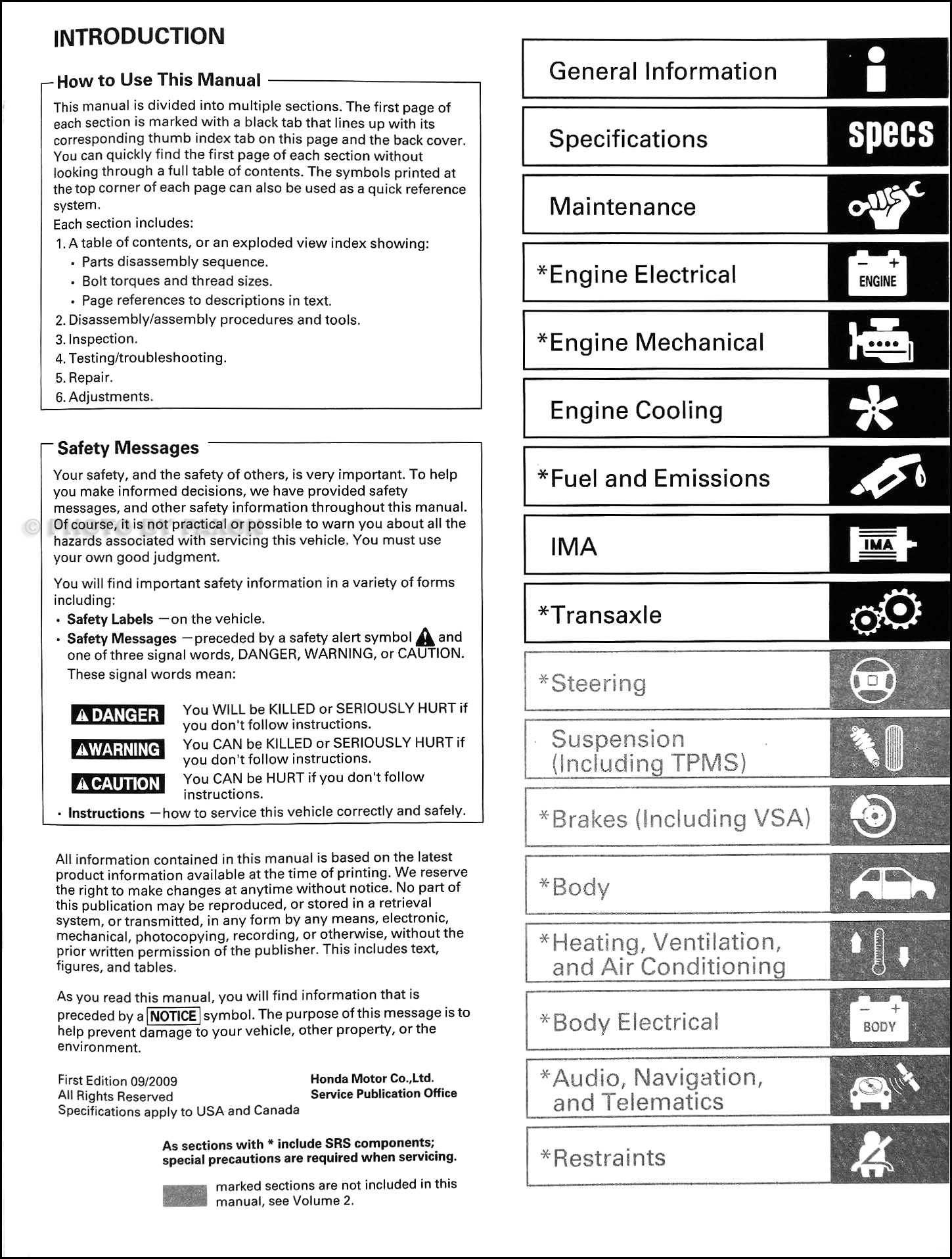 2010 honda civic hybrid owners manual