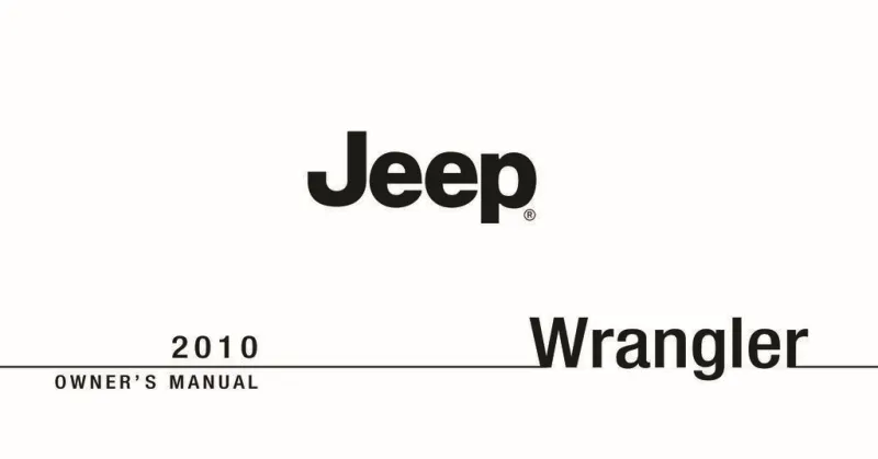 2010 jeep owners manual