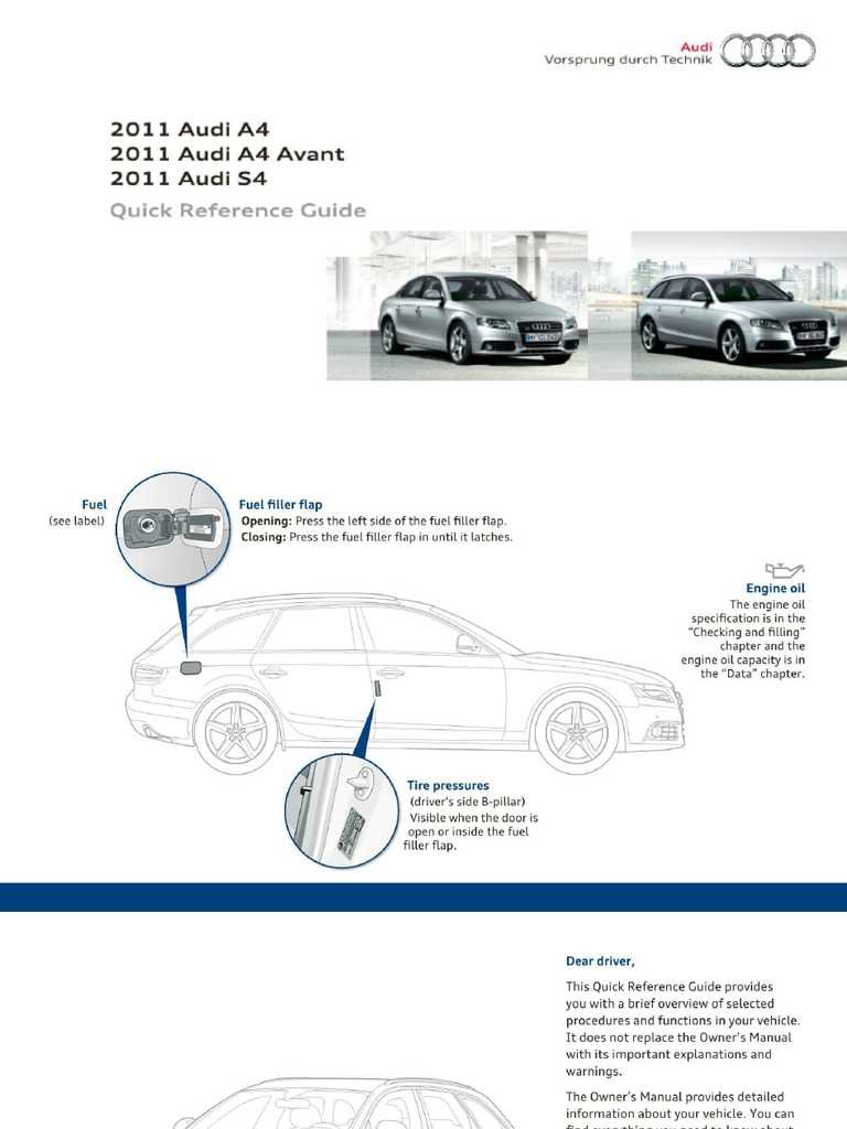 2011 audi a4 owners manual