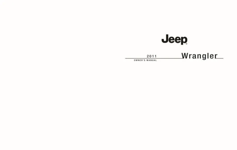 2011 jeep owners manual