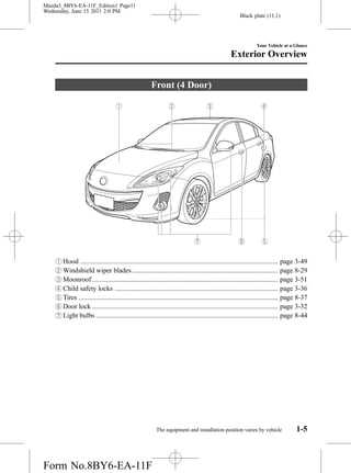 2011 mazdaspeed 3 owners manual