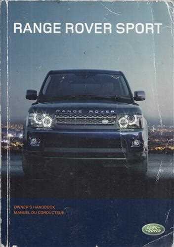 2011 range rover sport owners manual