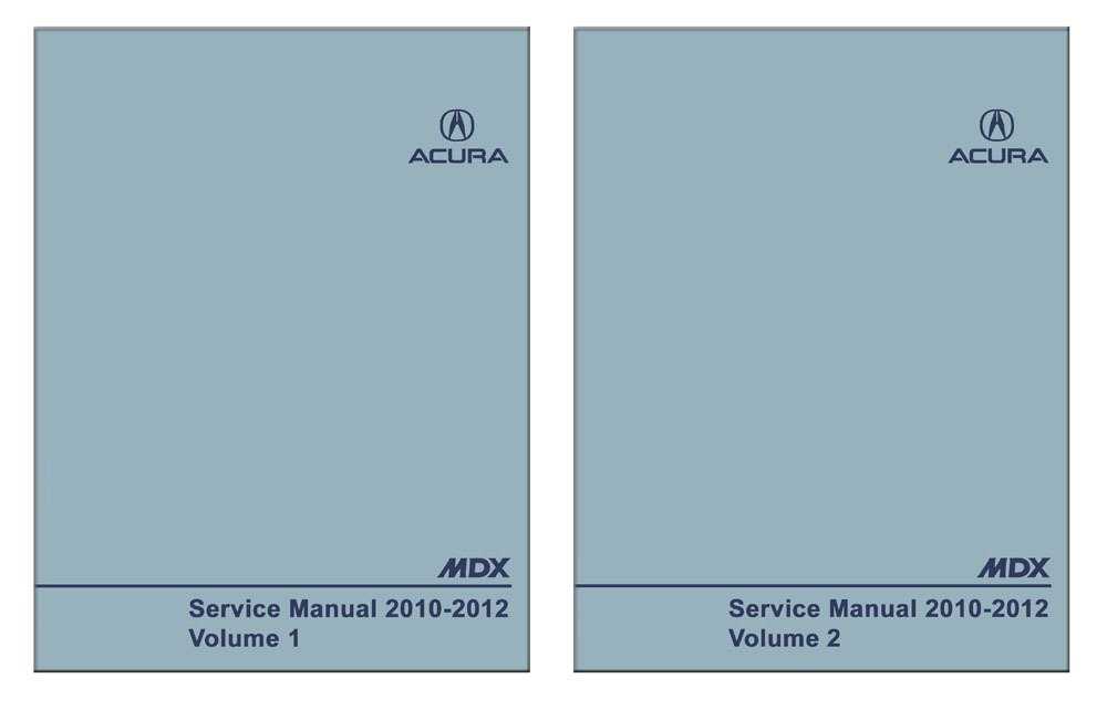 2012 acura mdx owners manual