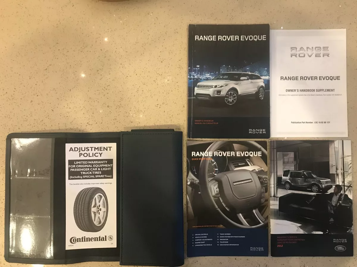 2012 range rover owners manual