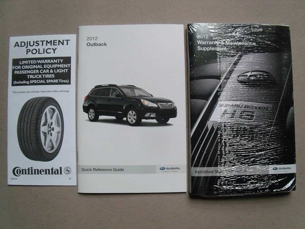 2012 subaru outback owners manual