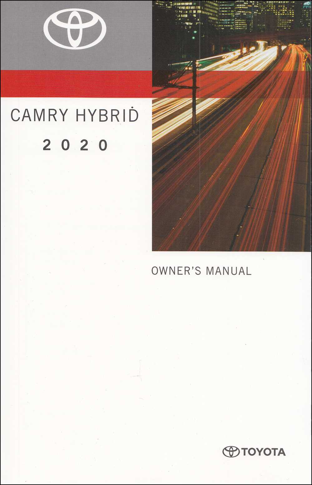 2012 toyota camry hybrid xle owners manual