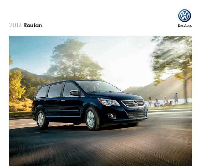 2012 volkswagen routan owners manual