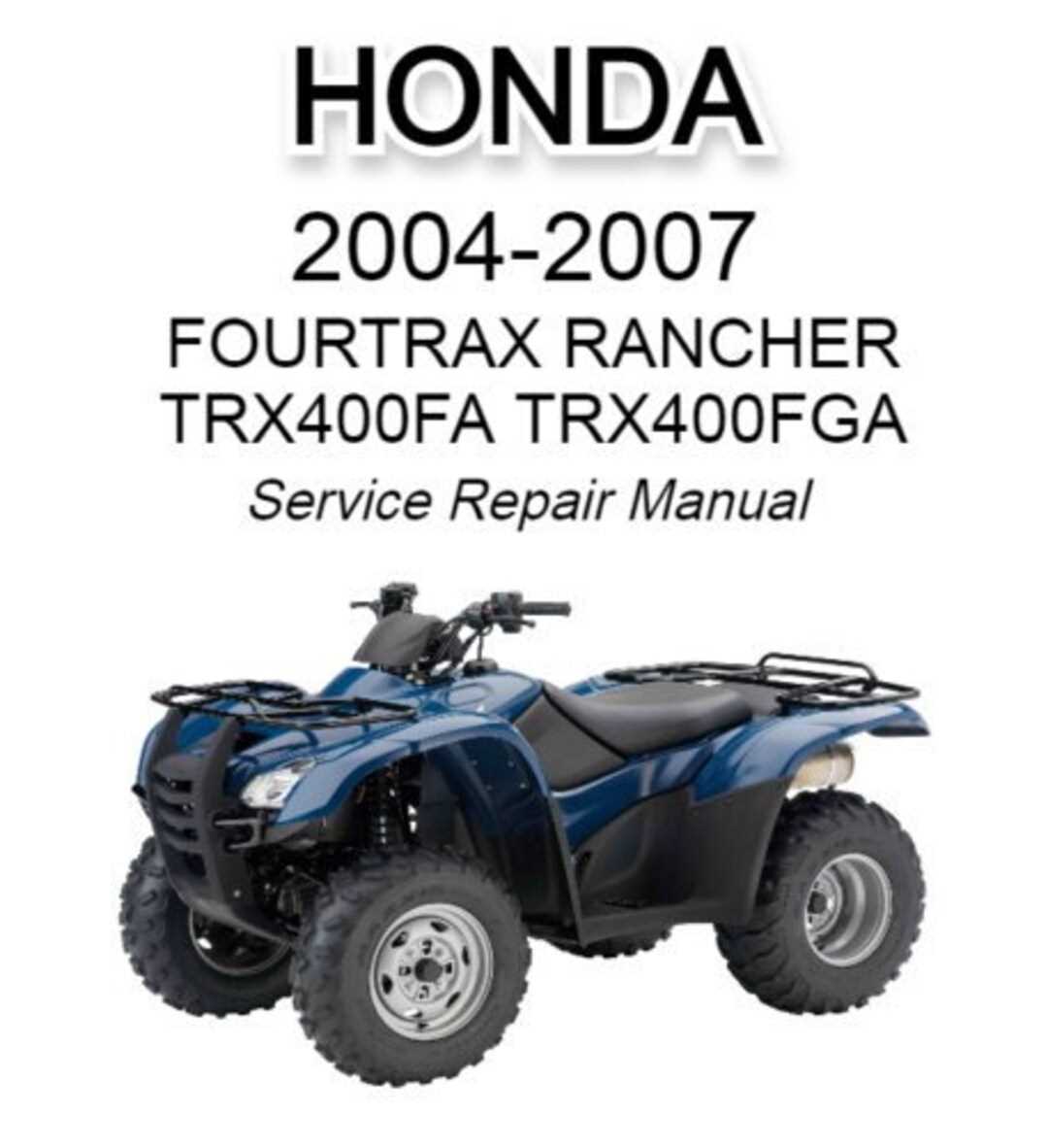 2012 honda rancher 420 owners manual