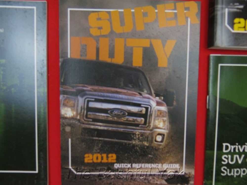 2012 super duty owners manual