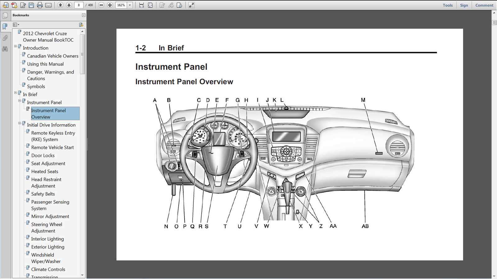 2013 chevy cruze owners manual