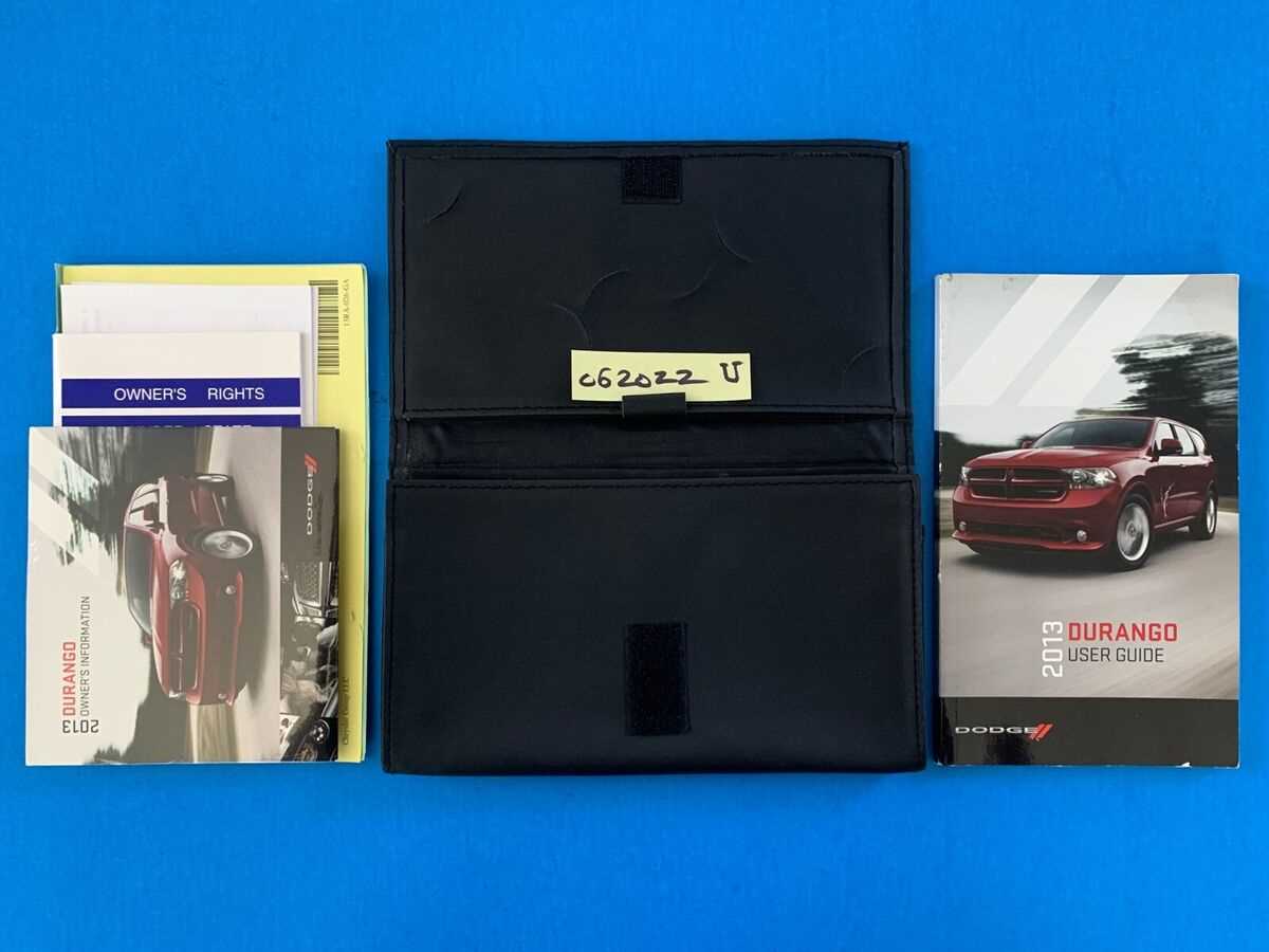 2013 dodge durango sxt owners manual