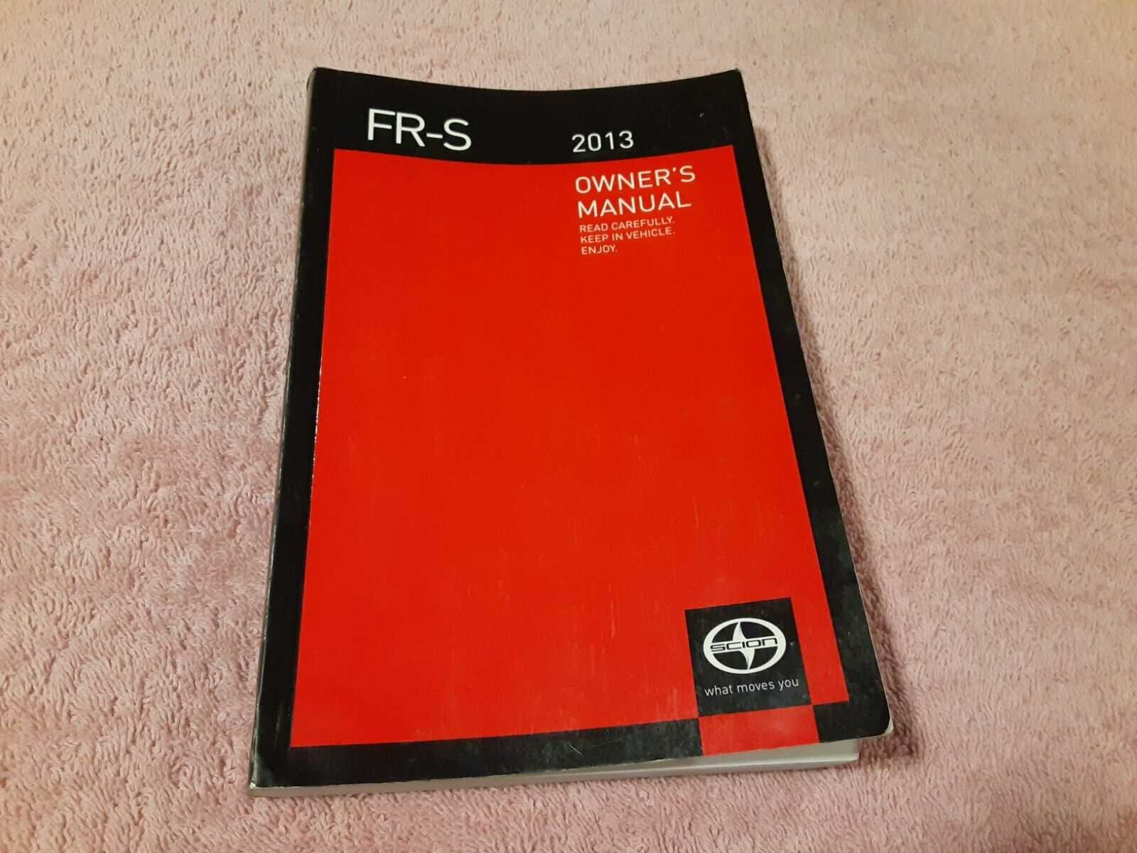 2013 scion frs owners manual