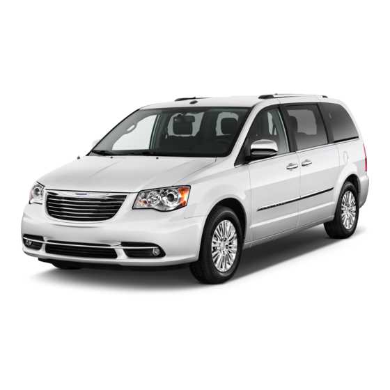 2014 chrysler town & country owners manual