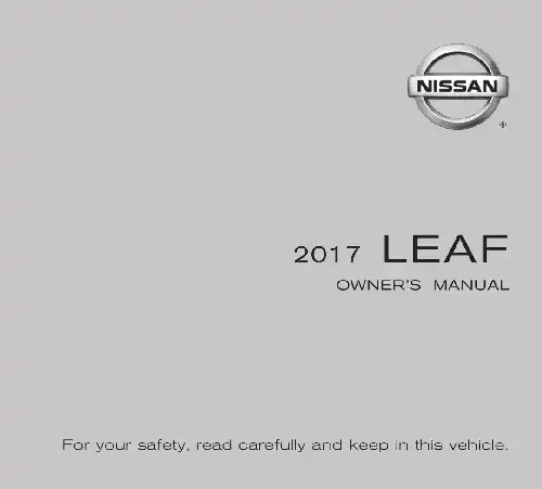 2014 nissan leaf owners manual