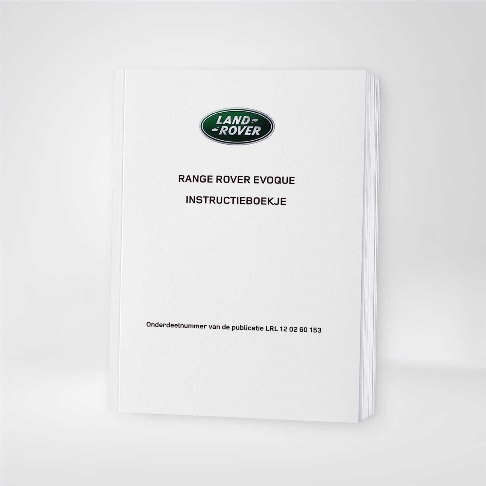 2014 range rover evoque owners manual