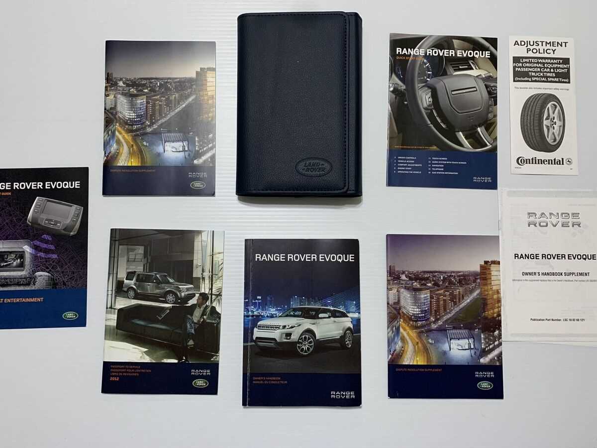 2014 range rover evoque owners manual