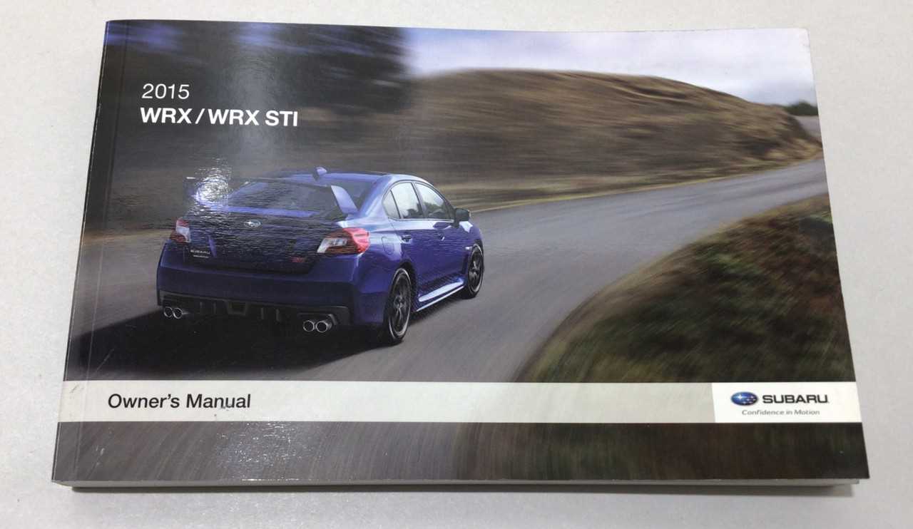 2015 subaru wrx owners manual