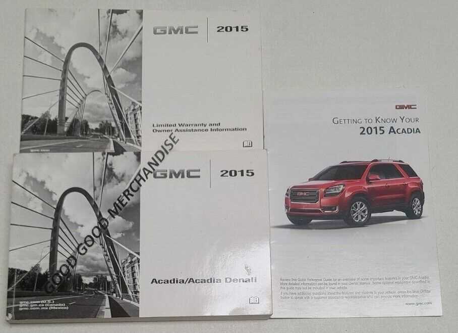 2015 gmc acadia denali owners manual