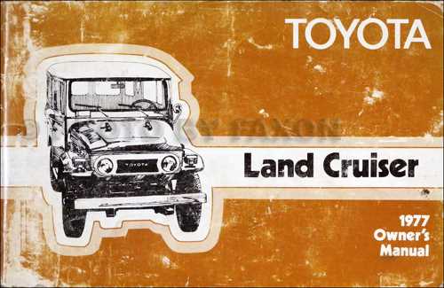 2015 toyota land cruiser owners manual