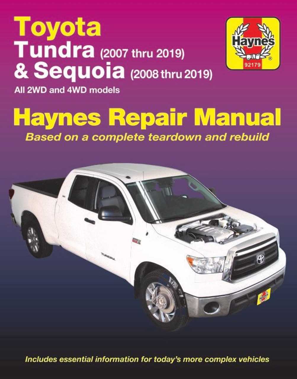 2015 toyota sequoia owners manual