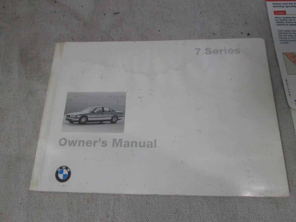 2016 bmw 7 series owners manual