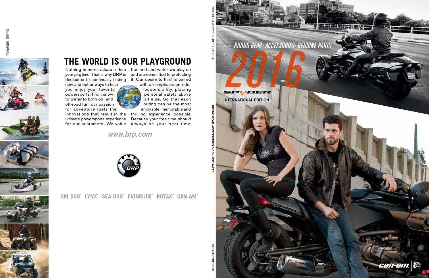 2016 can am spyder rt limited owners manual