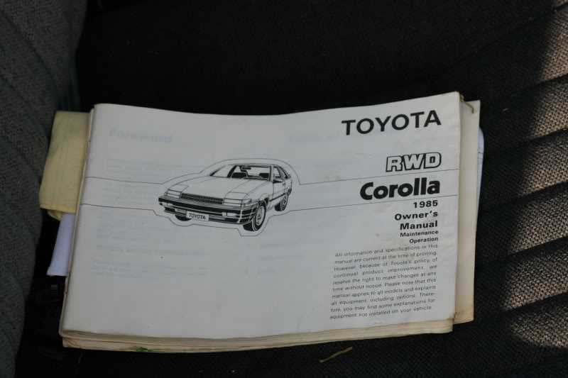 2016 corolla owners manual