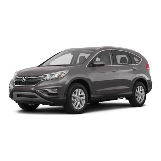 2016 cr v owners manual