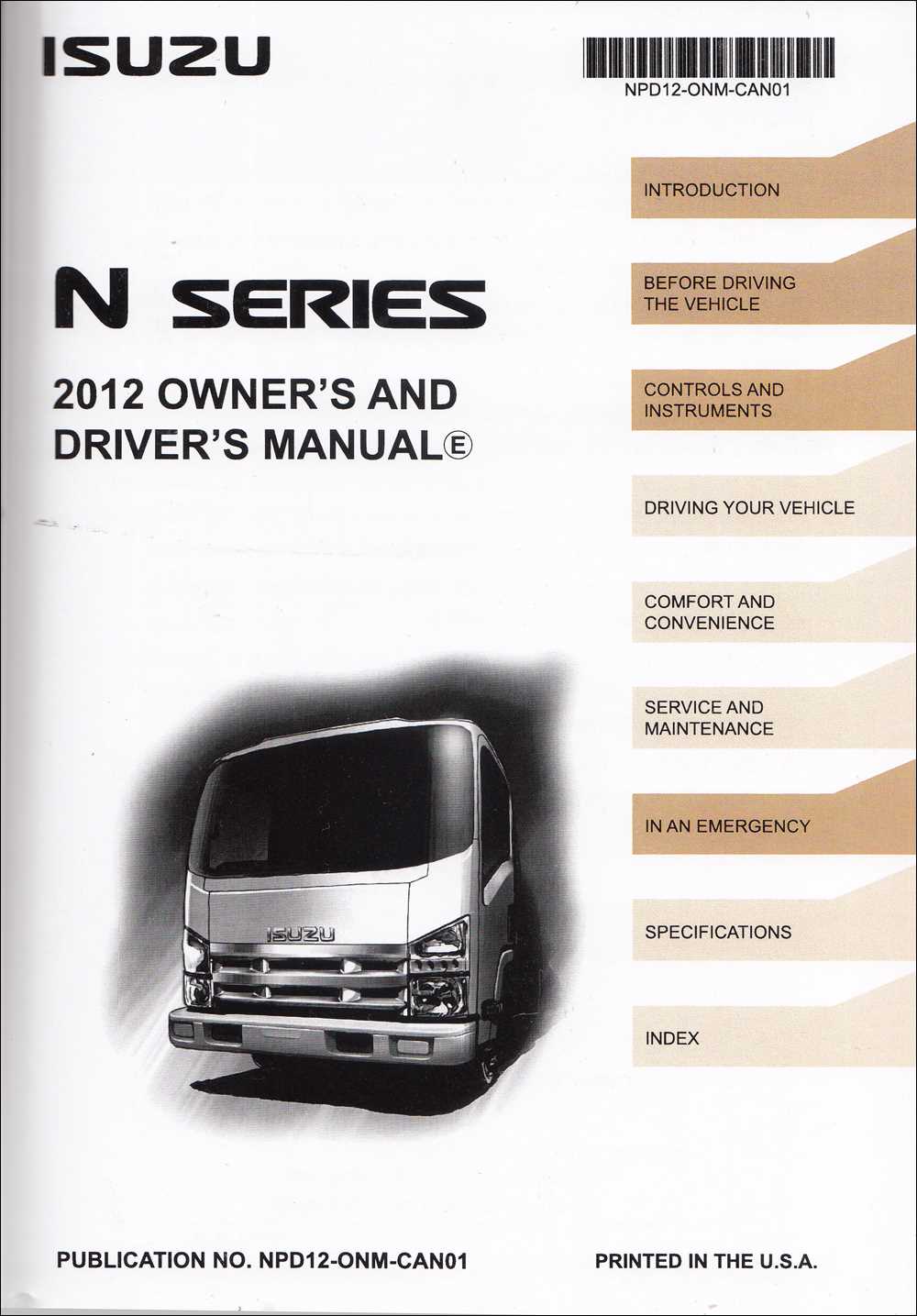 2016 isuzu npr owners manual