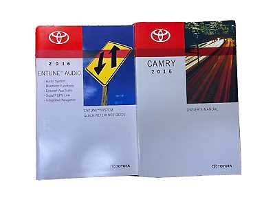 2016 toyota camry se owners manual