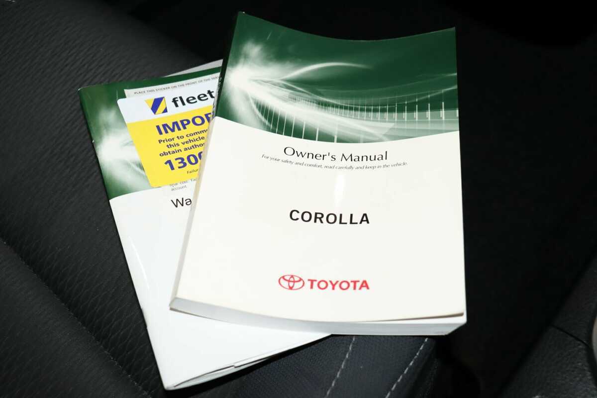 2016 toyota corolla owners manual