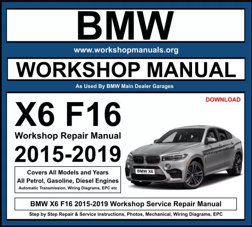 2017 bmw x6 owners manual