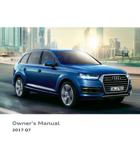 2017 audi q5 owners manual