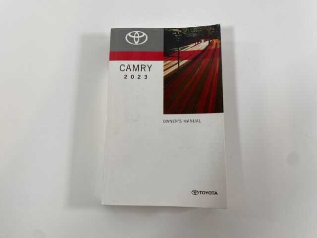 2018 camry xse owners manual