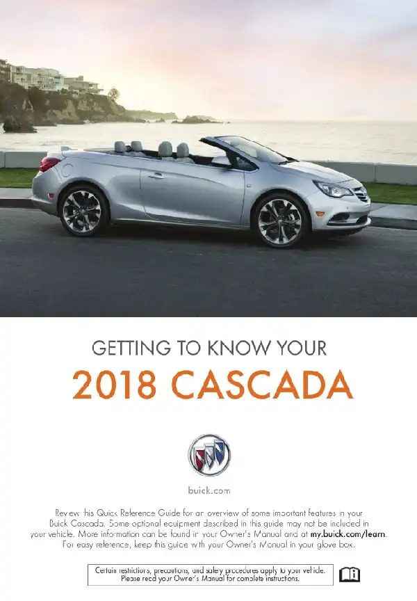 2018 buick cascada owners manual