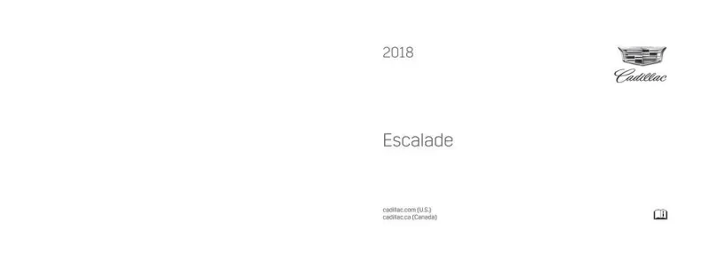 2018 escalade owners manual