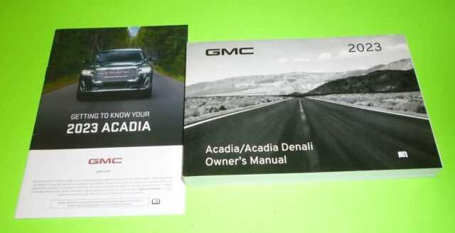 2018 gmc acadia denali owners manual