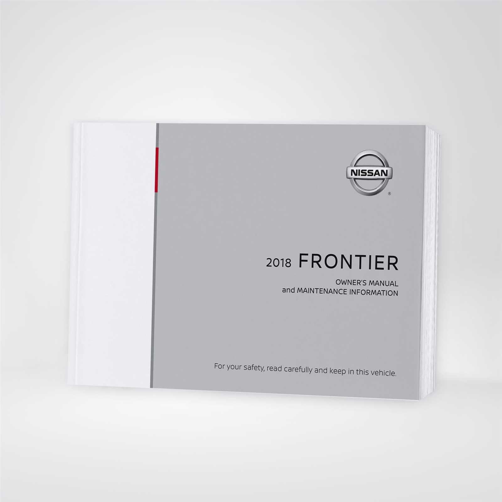 2018 nissan frontier owners manual