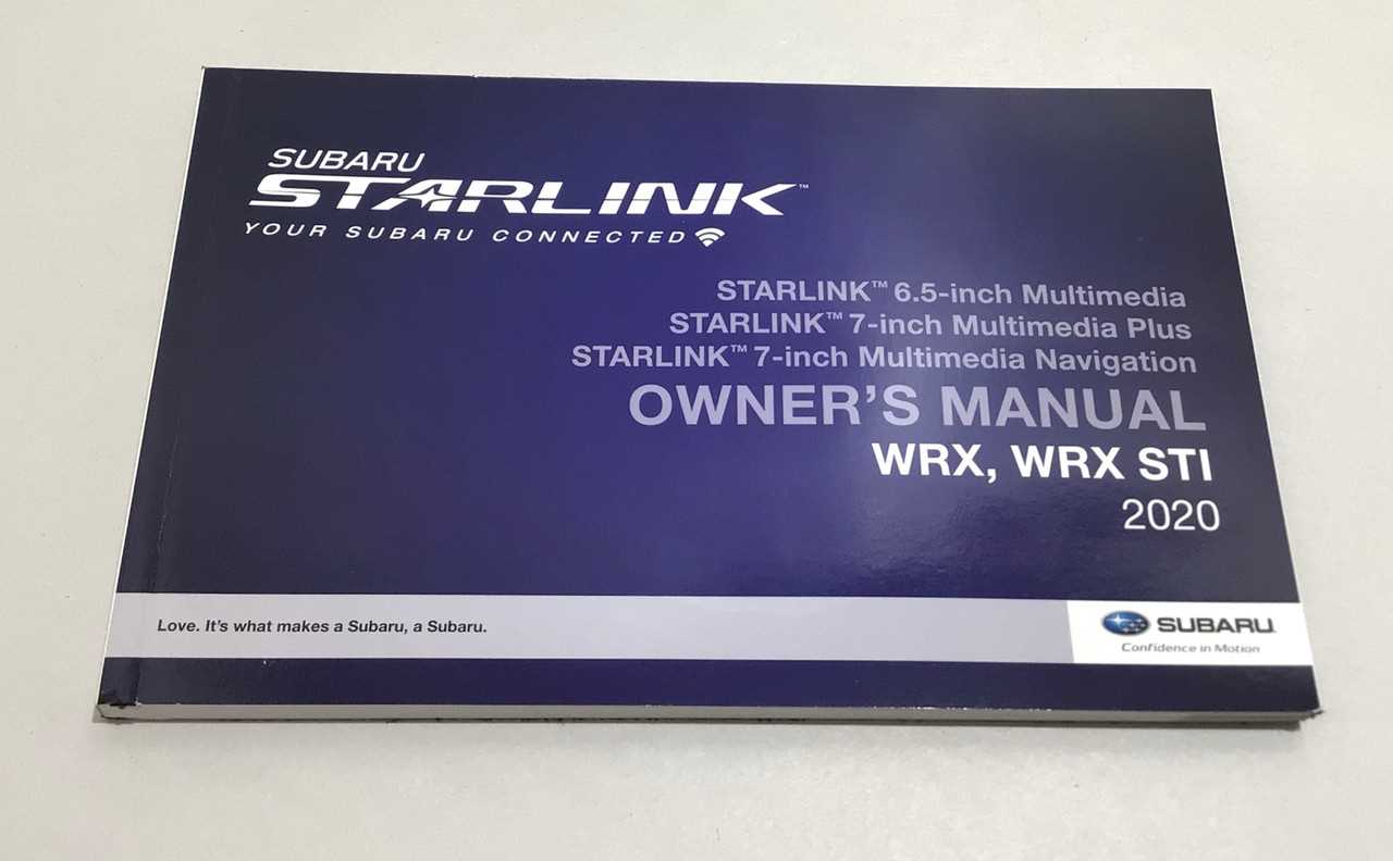 2018 subaru outback owners manual