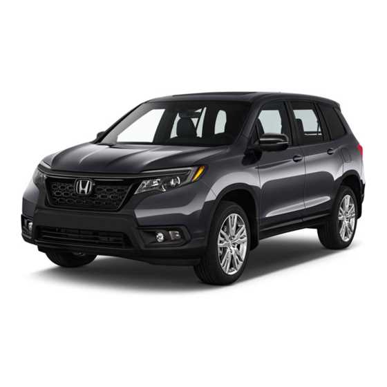 2019 honda passport owners manual